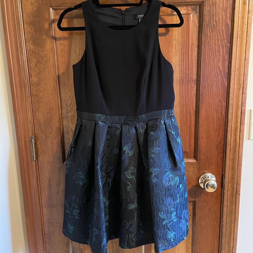 Aidan Maddox Jacquard Cocktail Dress